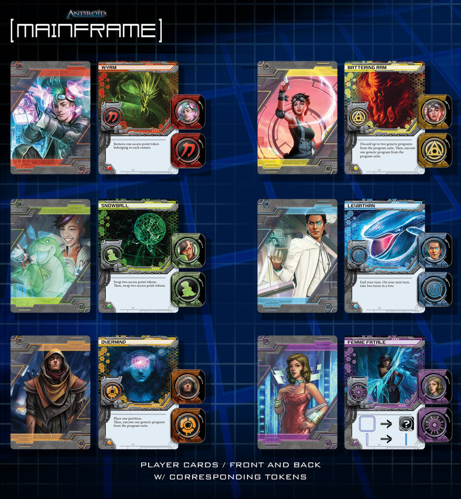 Android: Mainframe player cards